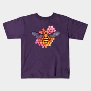 Honeycomb Bee Kids T-Shirt